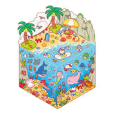 Animal Party DIY 3D Sticker Collection — 4 Cute Miniature Party Scenes